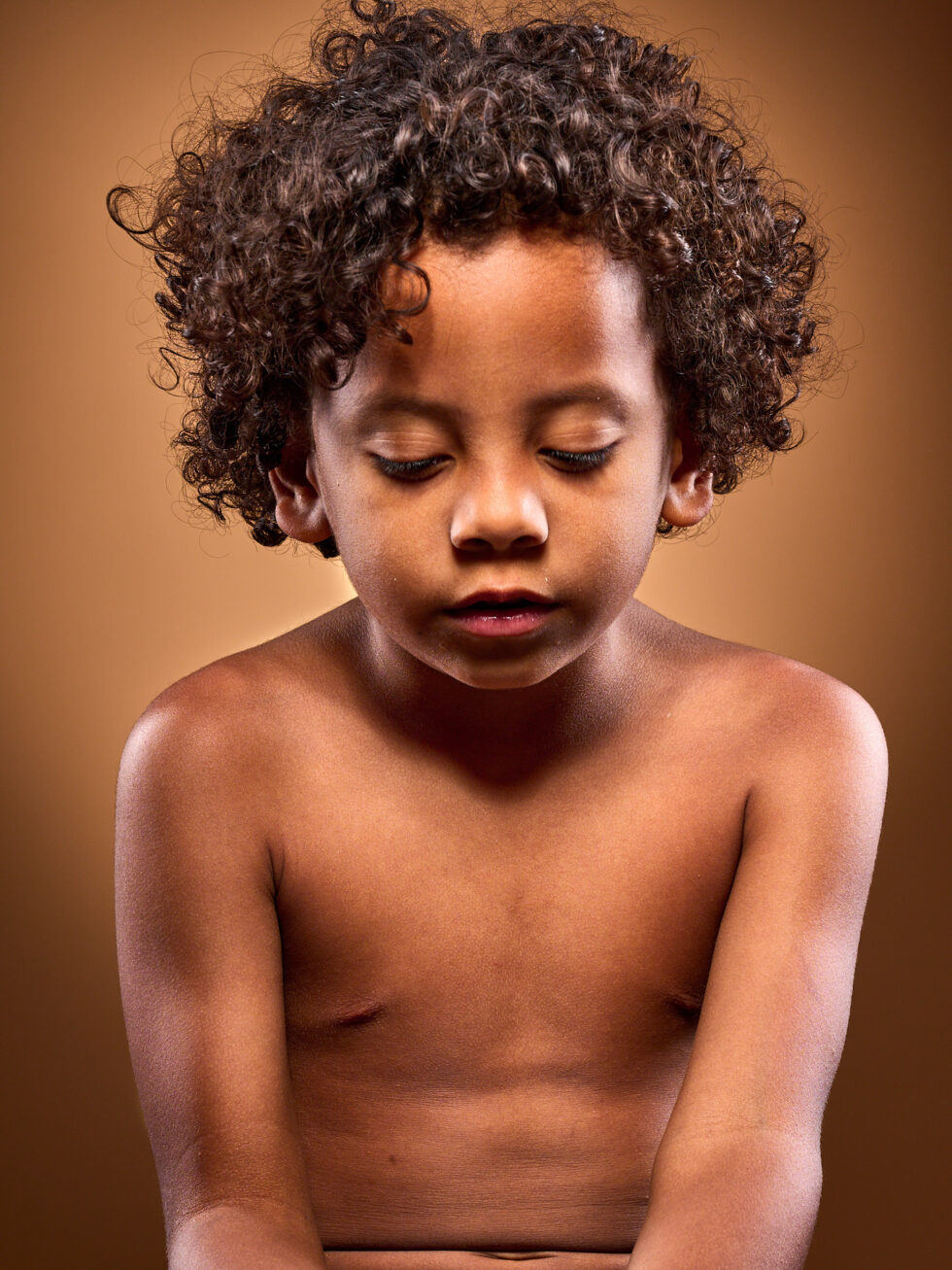 Retrato niño triste